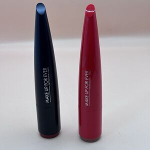 Make up for Ever Rouge Artist Jubilant Caramel (130) & Virtuous Goji (320) Lips